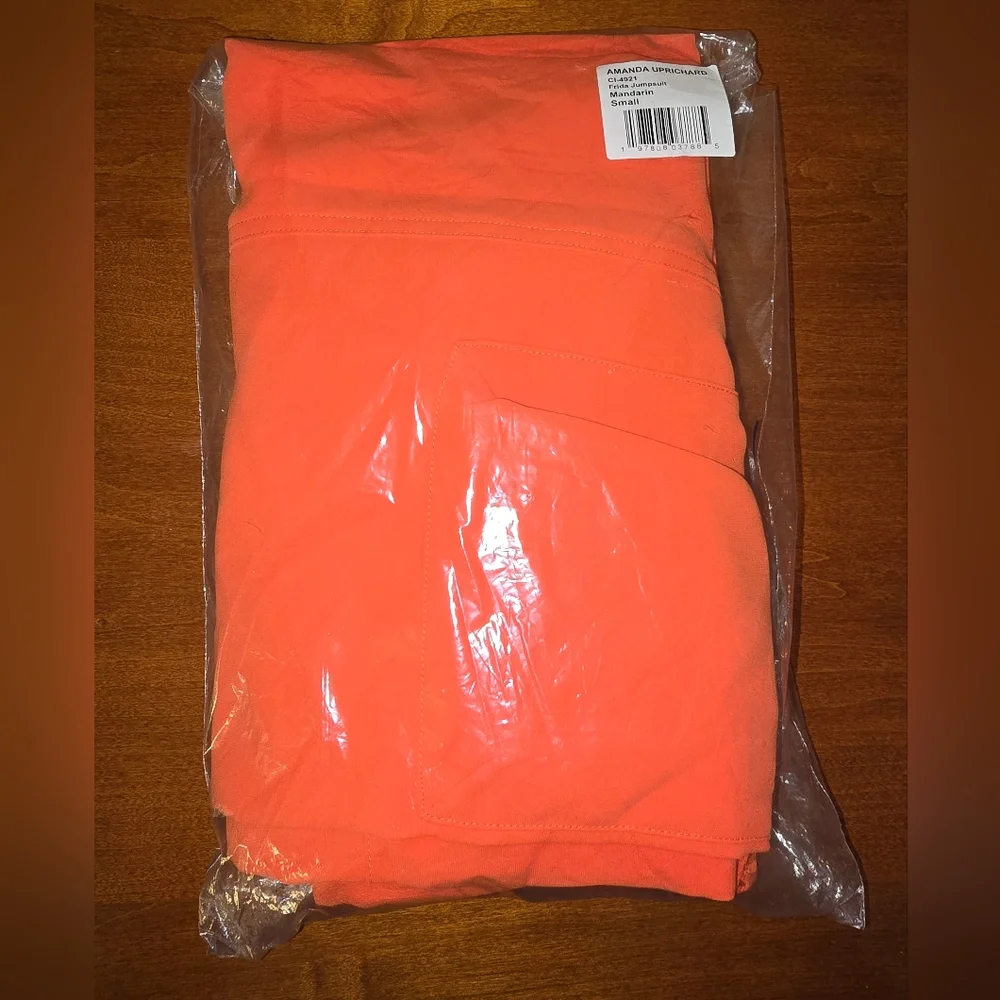 NEW Amanda Uprichard x REVOLVE Frida Sleeveless Jumpsuit in Mandarin Size Small - Picture 8 of 8
